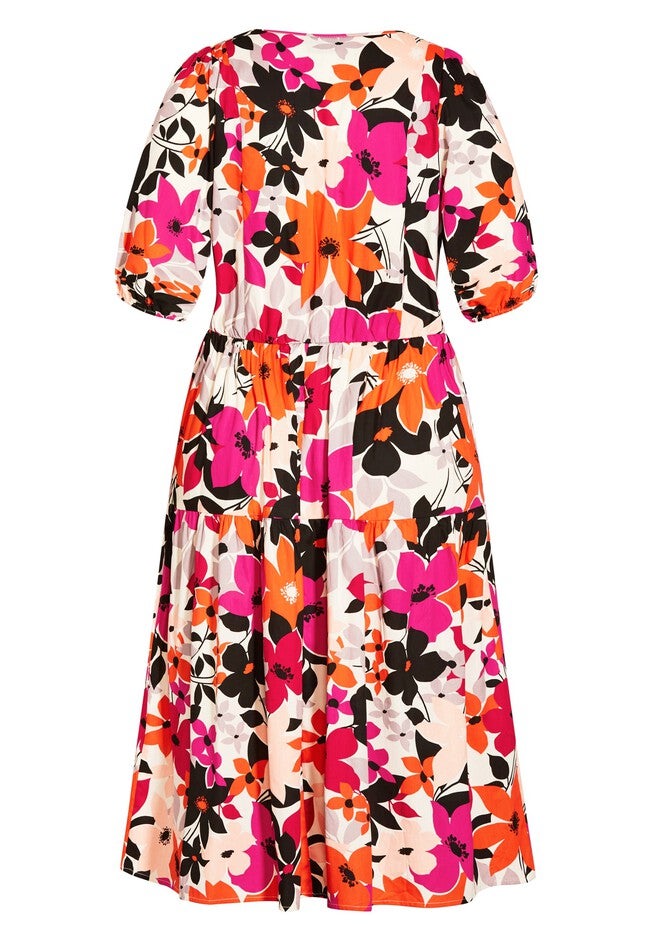 Vintage Vibe Maxi Dress - multi floral, WHITE, alternate image number 3