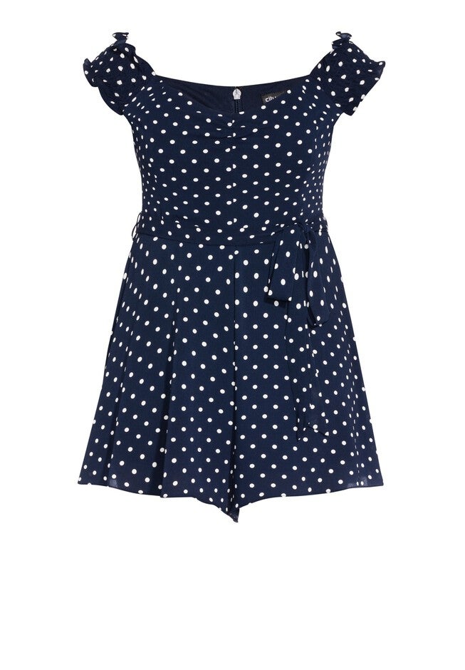 Fresh Spot Romper - navy, BLUE, alternate image number null