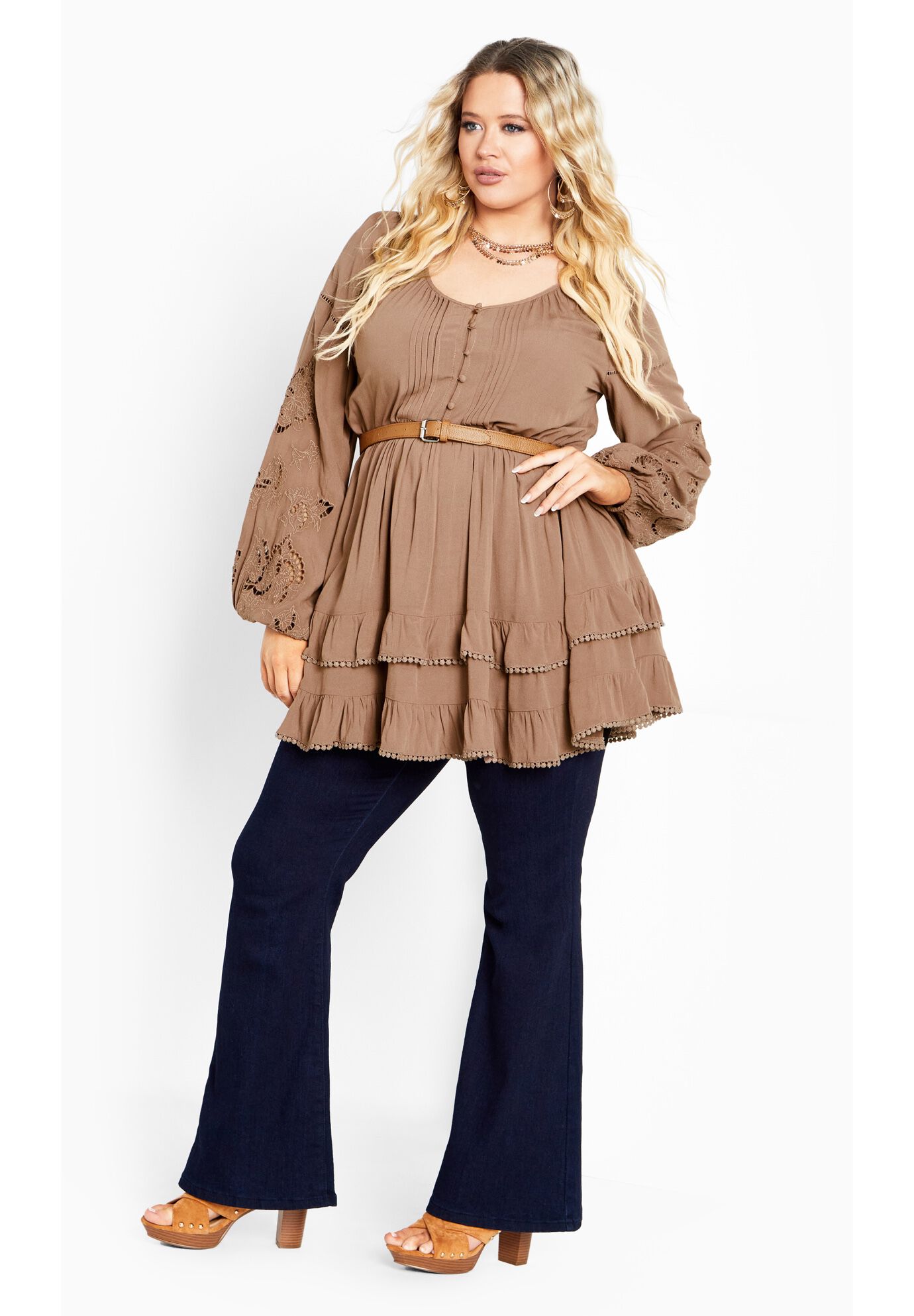 Macie Tunic, LATTE, alternate image number 5