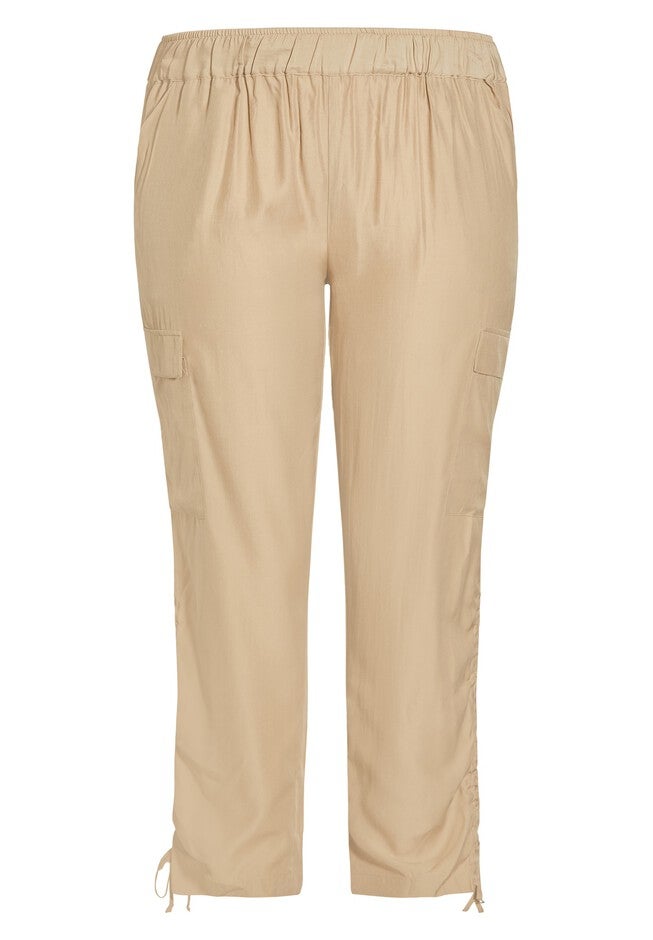 Shiloh Ruched Pant, STONE, alternate image number 6