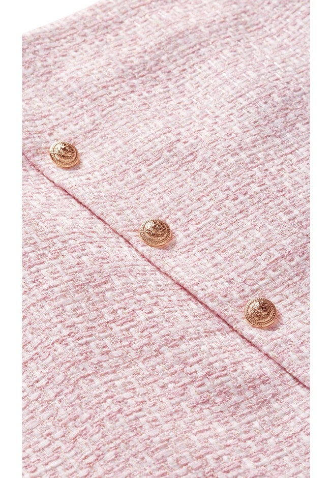 Margot Skirt - blush tweed, PINK, alternate image number null