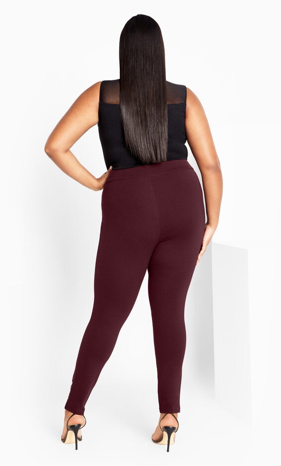 Party Fever Pant - oxblood, OXBLOOD, alternate image number null