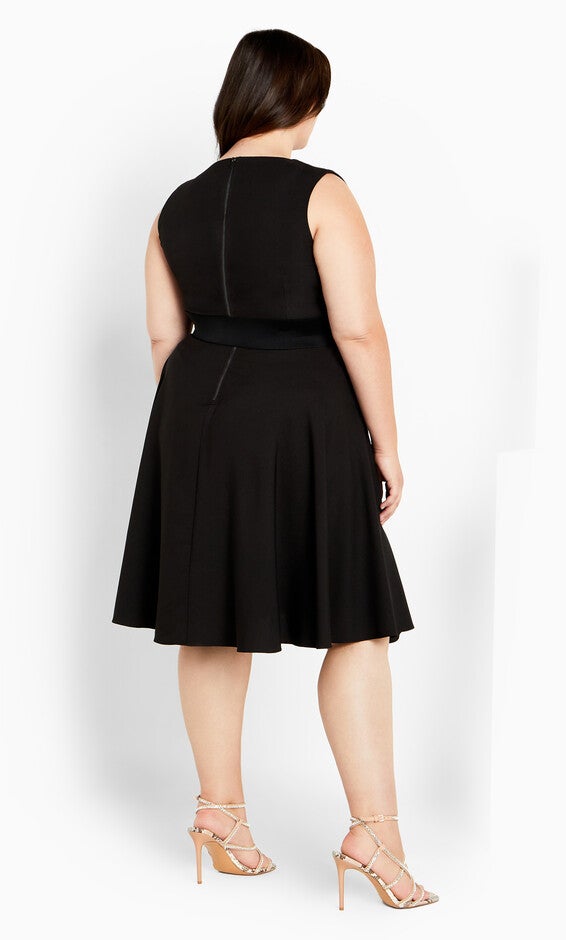 Vintage Veronica Dress - black, BLACK, alternate image number null
