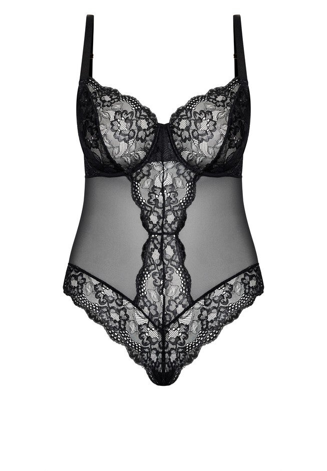 Kiki Mesh Bodysuit - black, BLACK, alternate image number null