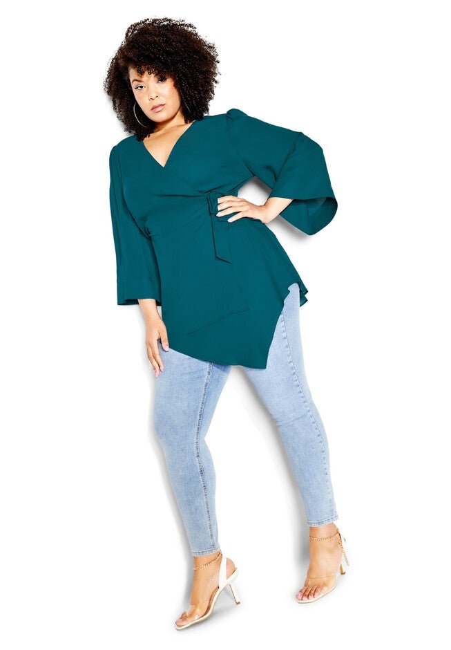 Shibara Vibes Top - teal, GREEN, alternate image number null