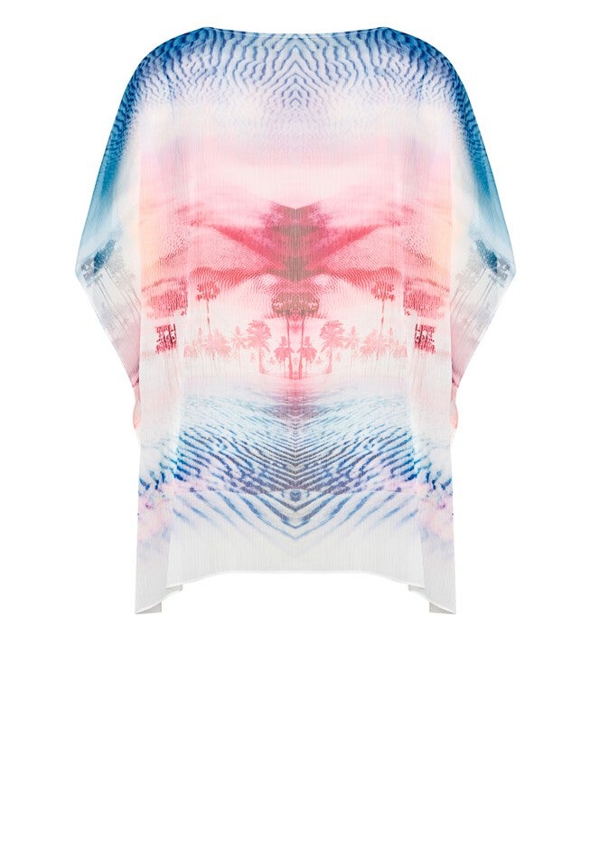 Watercolor Poncho, PARADISE, alternate image number null