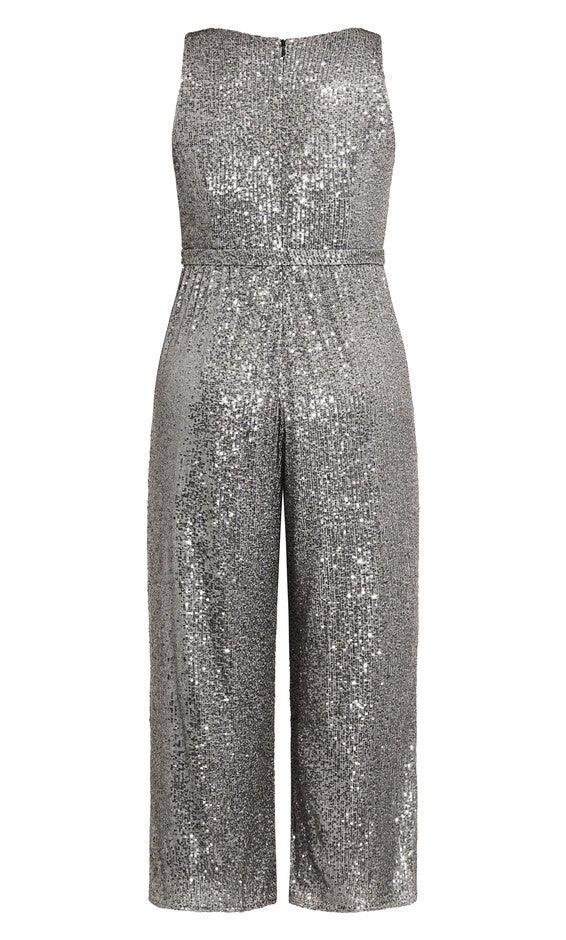 Dazzling Jumpsuit - gunmetal, GUNMETAL, alternate image number 6