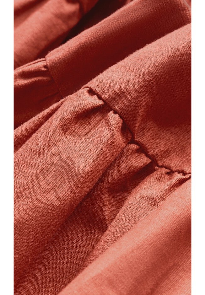 Puff Sleeve Maxi Dress - toffee, BROWN, alternate image number 4