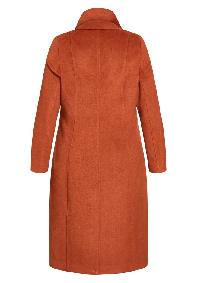 Evelyn Coat - ginger, ORANGE, alternate image number 4