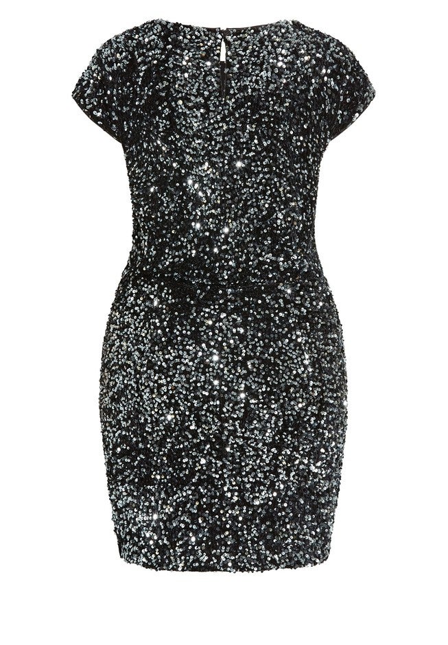 Sequin Party Dress - black, BLACK, alternate image number 3