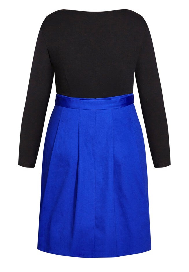 Uptown Girl Dress - cobalt, BLUE, alternate image number 4