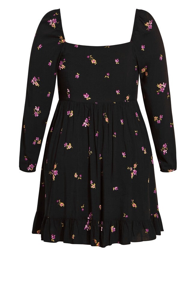 Sweet Petal Dress - black, BLACK, alternate image number null
