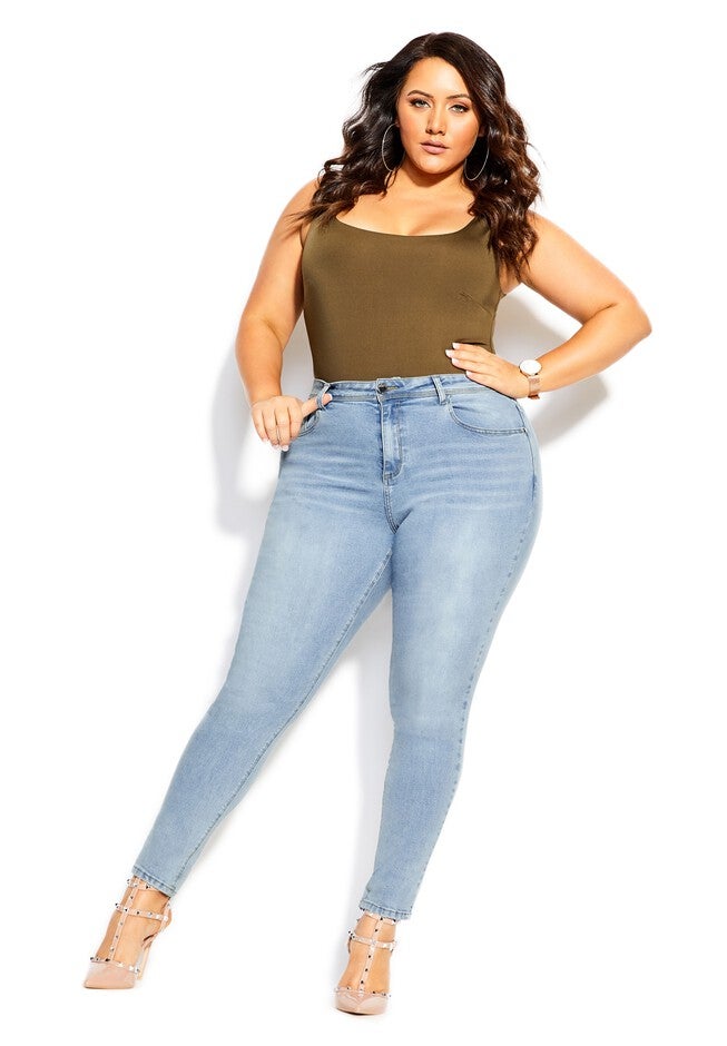 Harley Lover Skinny Jean - sky, BLUE, hi-res image number null
