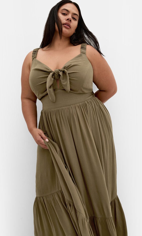Vacay Maxi Dress - khaki, GREEN, alternate image number null