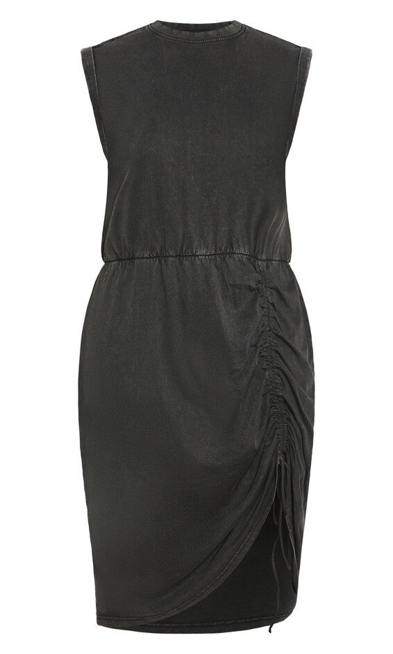 Ivy Wash Dress - black wash, BLACK, alternate image number null