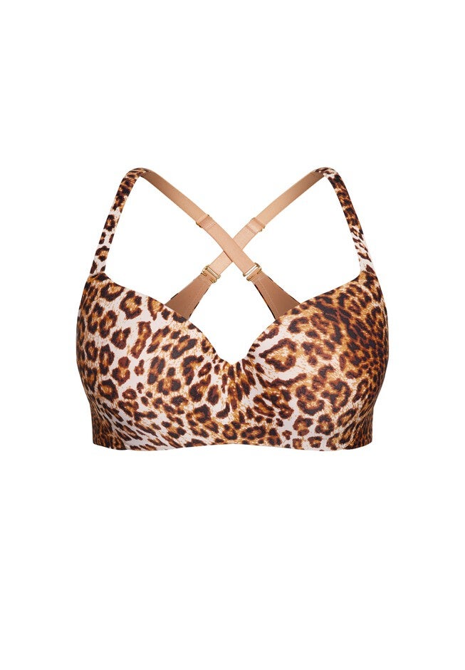 Bodycon Contour Bra - animal, BEIGE, alternate image number 4