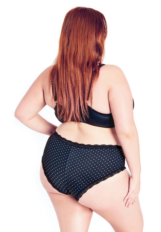 Print Cheeky Brief - navy spot, BLUE, on-hover image number null