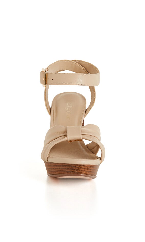 WIDE FIT Leah Platform - tan, BROWN, alternate image number 4