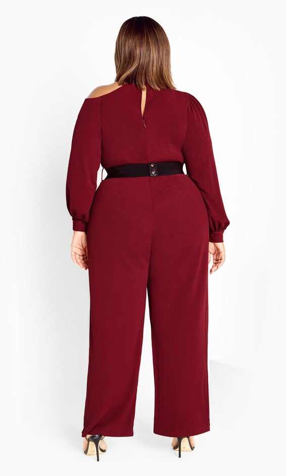Charlie Jumpsuit - ruby, RED, alternate image number 3