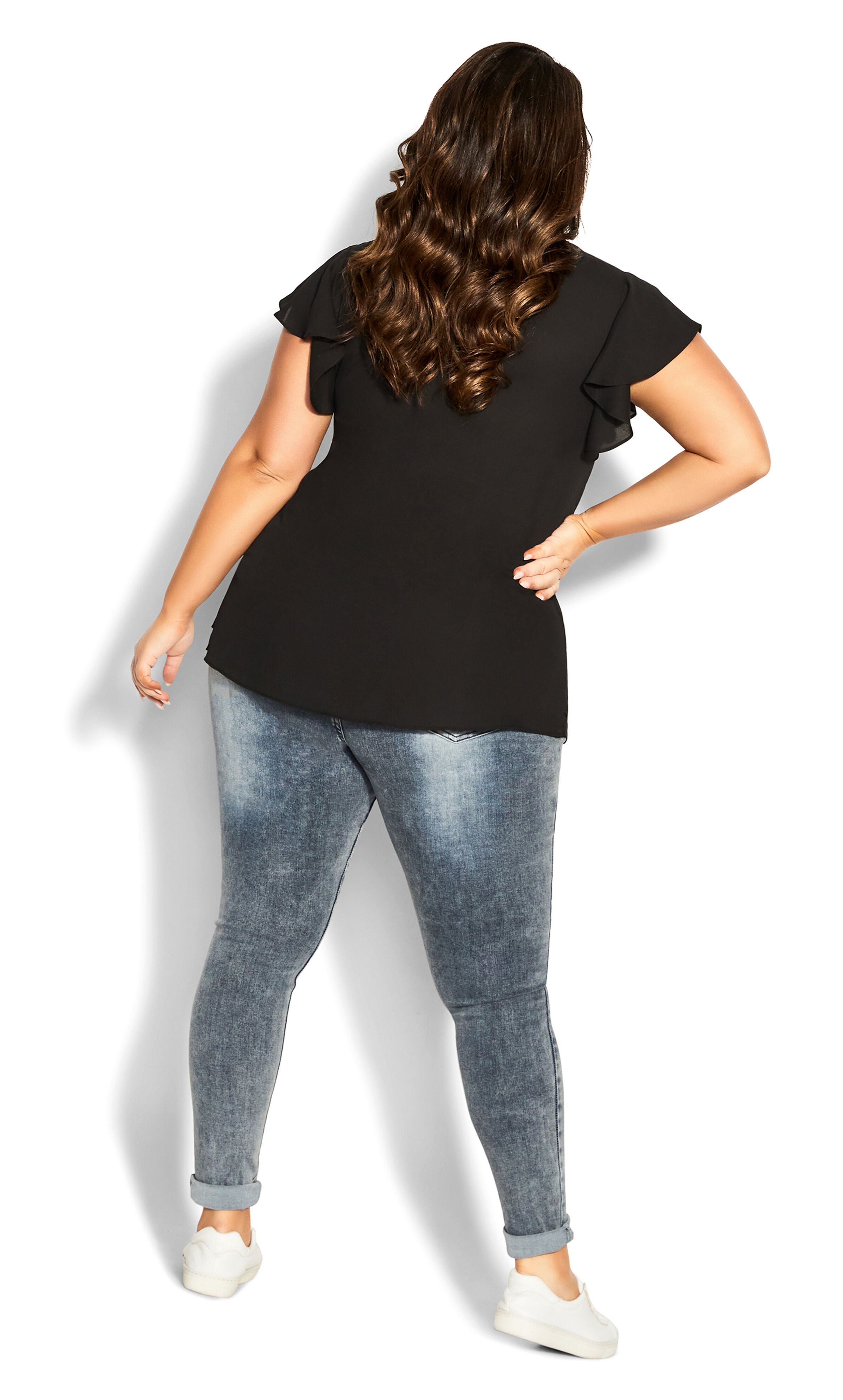 Zip Fling Top - black, BLACK, alternate image number 4