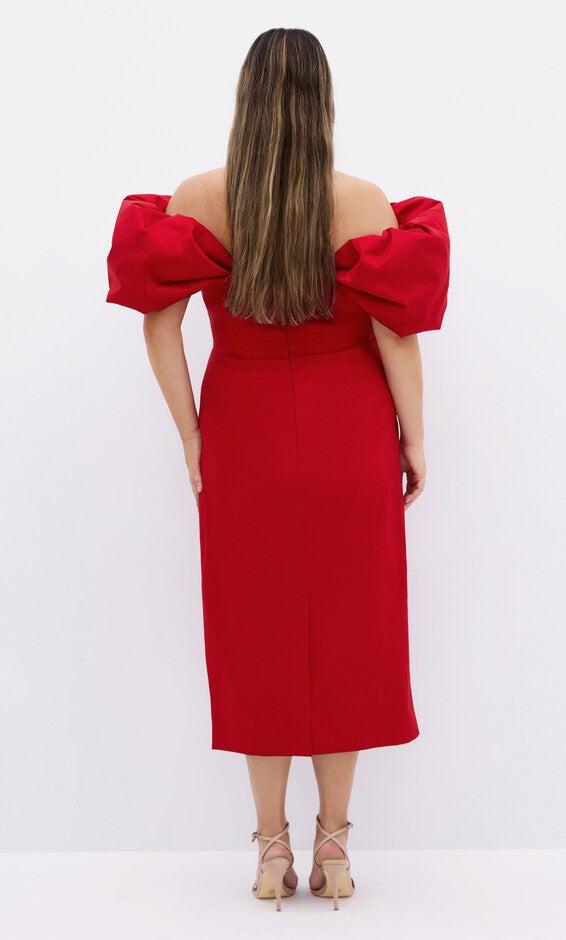 Elyse Dress - red, RED, alternate image number null