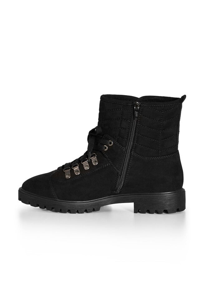 Jackie Lace Up Ankle Boot, BLACK, alternate image number null