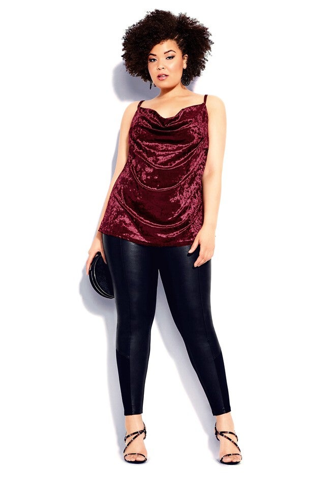 Velvet Lust Cami - ruby, RED, on-hover image number null