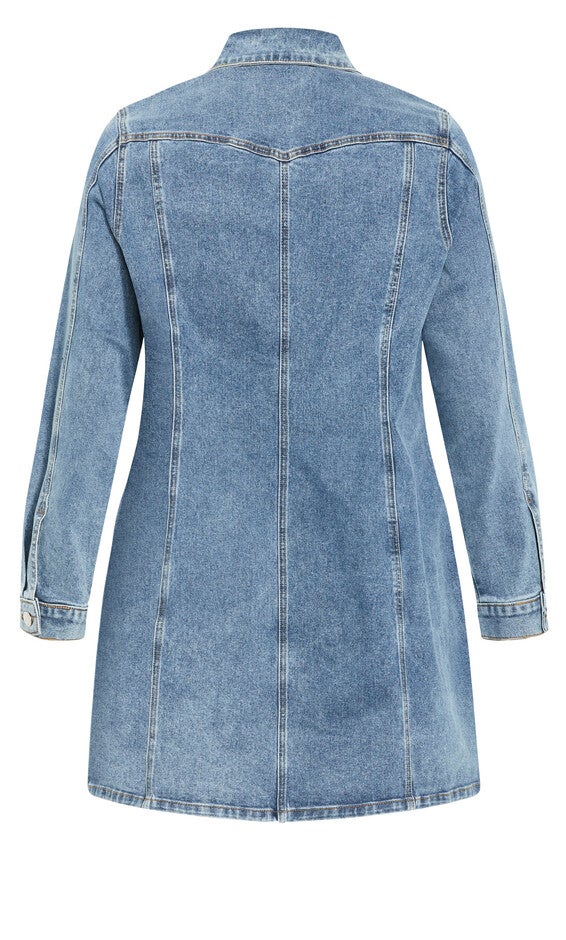 Oaklyn Dress - mid denim, MID, alternate image number null