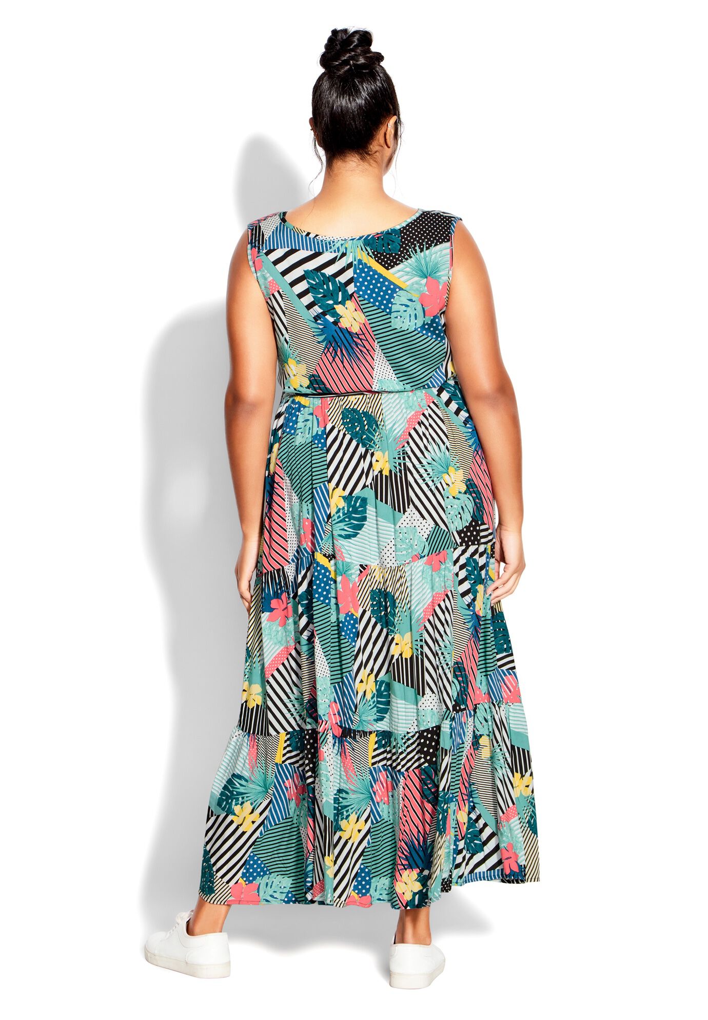 Seashore Maxi Dress, TROPICAL PATCH, on-hover image number 1