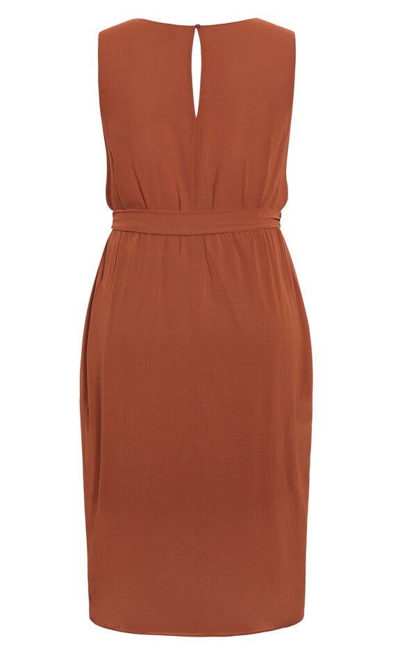 Sexy Tie Dress - ginger, ORANGE, alternate image number 6