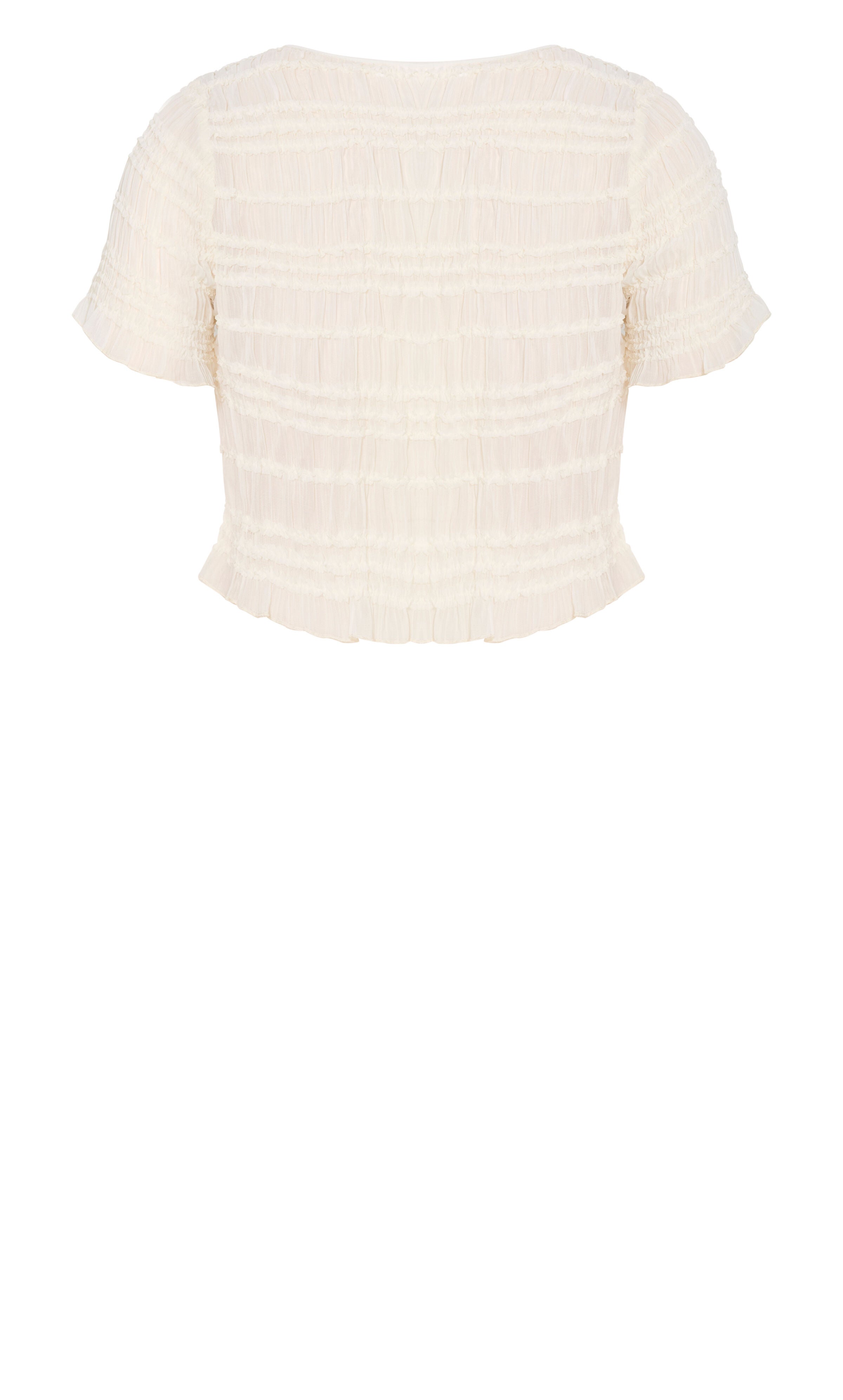 Emelia Shirred Top, BEIGE, alternate image number 5
