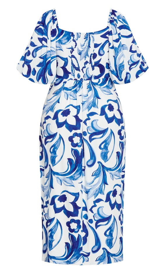 Nala Midi Dress - print, BLUE, alternate image number null