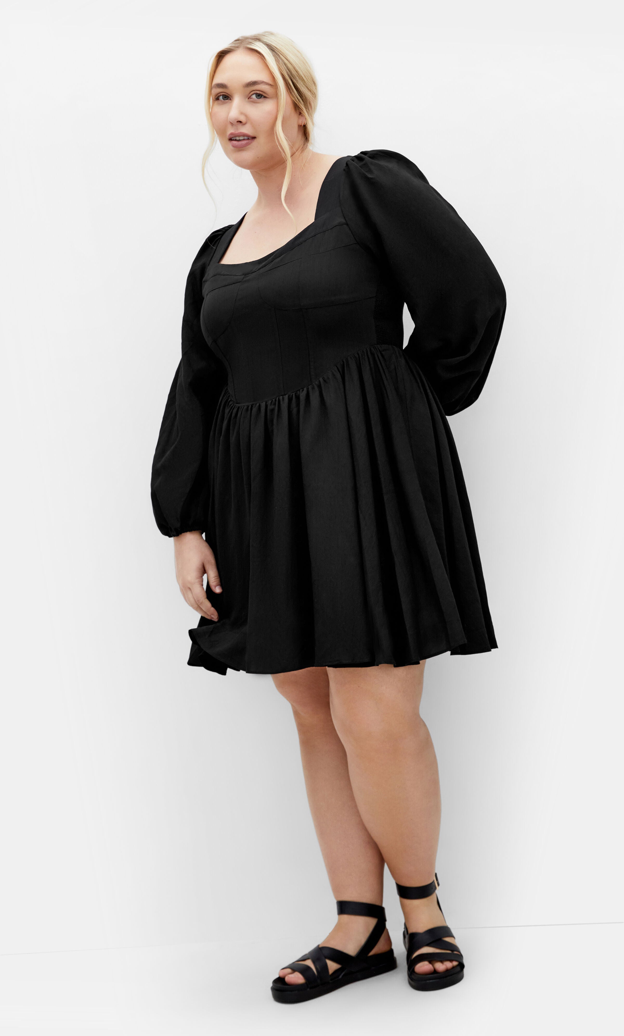 Cordelia Dress - black, BLACK, alternate image number 2