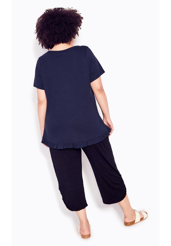 Mae Ruffle Top, WHITE, alternate image number null