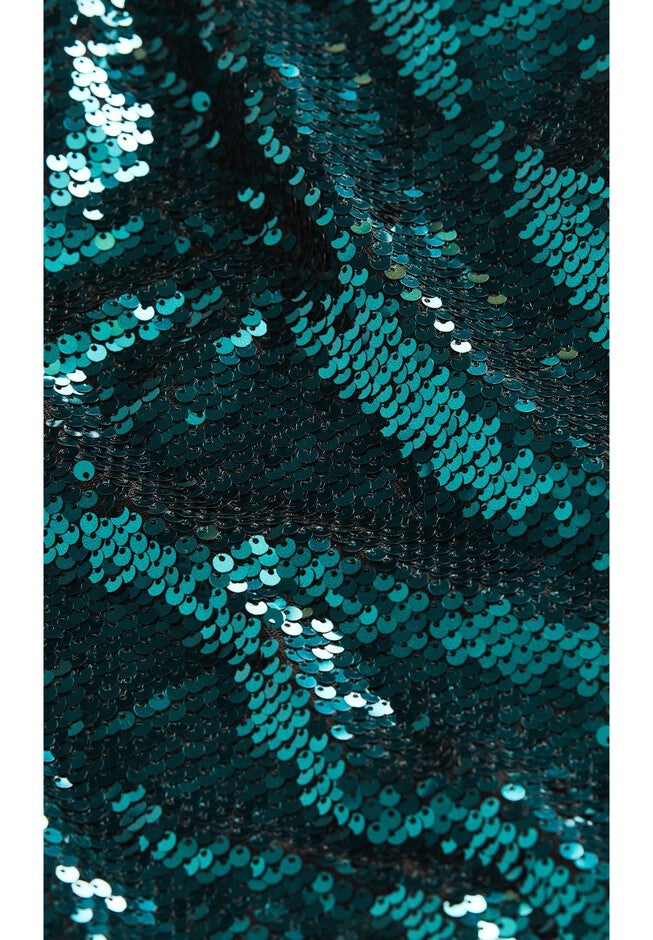 Sequin Glow Dress - emerald, GREEN, alternate image number null