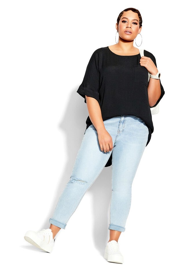 Easy Weekend Top - black, BLACK, on-hover image number null