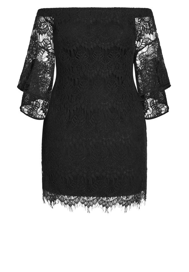 Bella Lace Dress - black, BLACK, alternate image number null