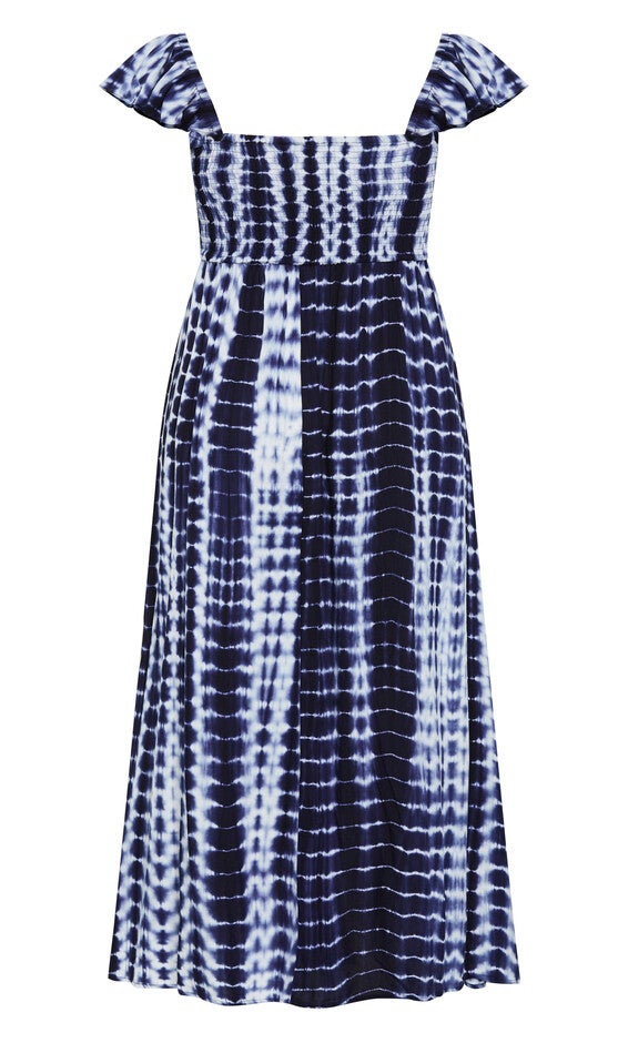 Tiarne Tie Dye Maxi Dress - blue tie dye, BLUE TIE DYE, alternate image number null