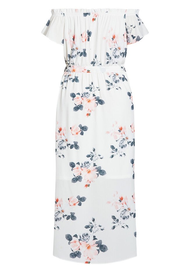 Lotus Tie Maxi Dress - ivory, WHITE, alternate image number null