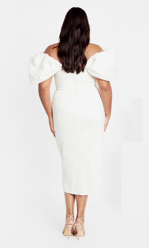 Elyse Dress - white, WHITE, alternate image number null