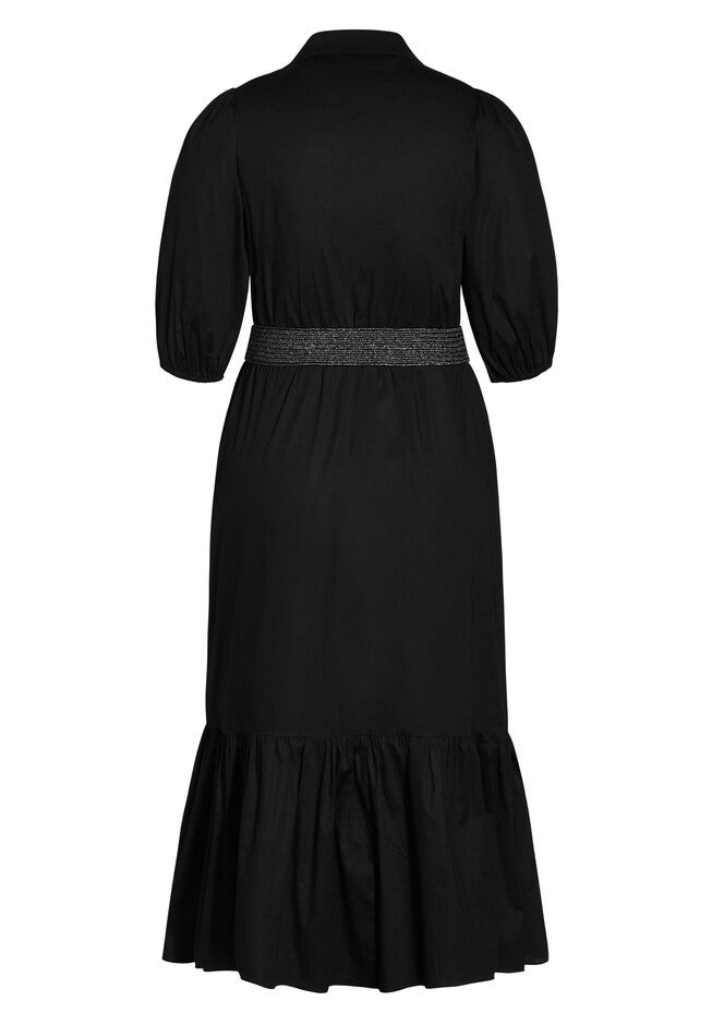 Serene Dress - black, BLACK, alternate image number null