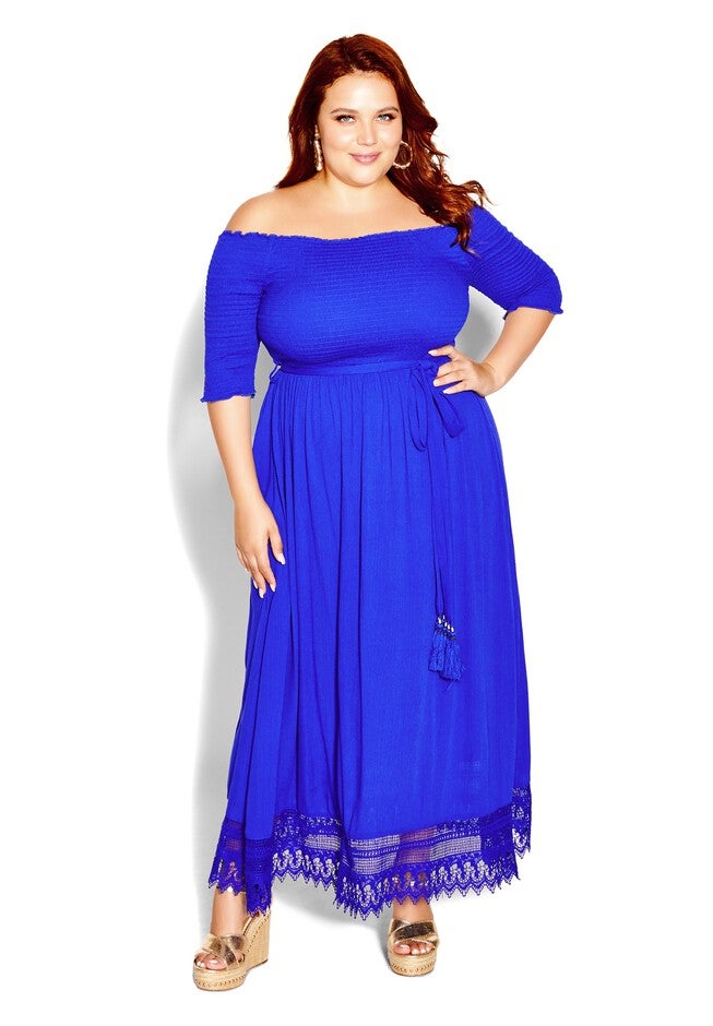 Mika Maxi Dress - cobalt, BLUE, on-hover image number null