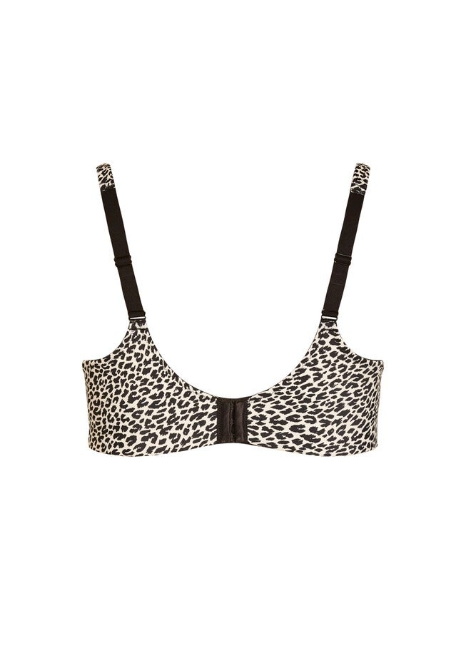 Seamless Underwire Print Bra - animal, WHITE, alternate image number null