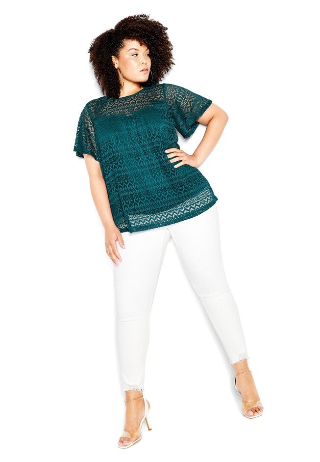 Serenity Top - teal, GREEN, alternate image number null