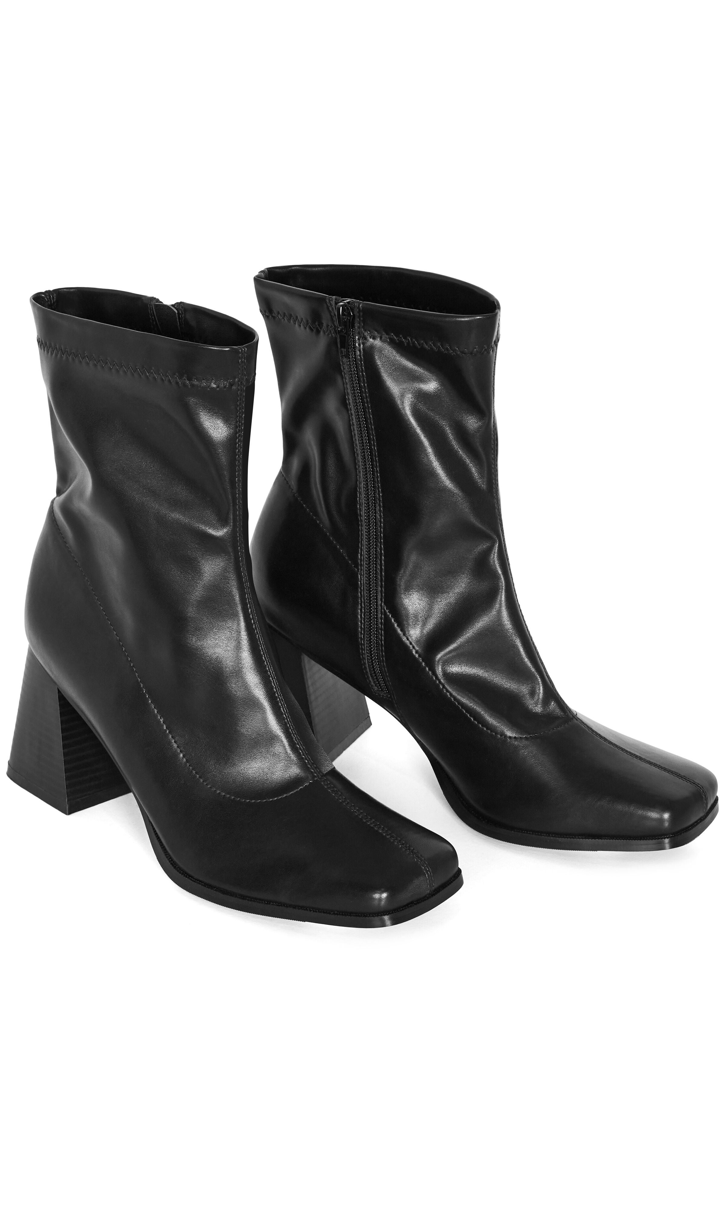 WIDE FIT Robbie Ankle Boot - black, BLACK, alternate image number 6