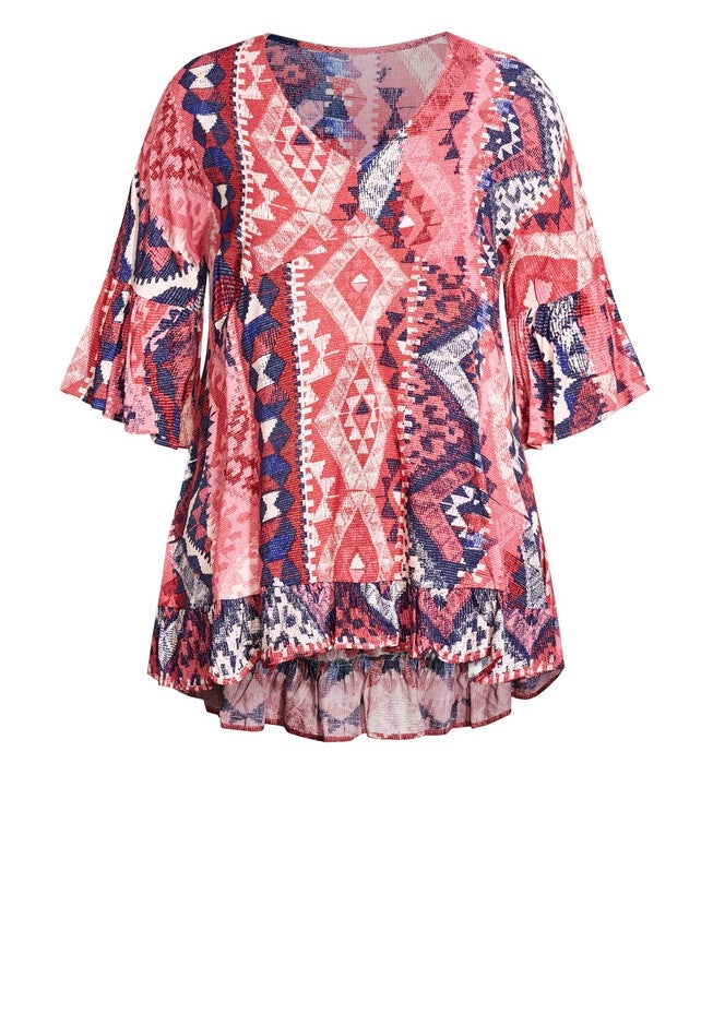 Harper Print Tunic, BANDANA, alternate image number null