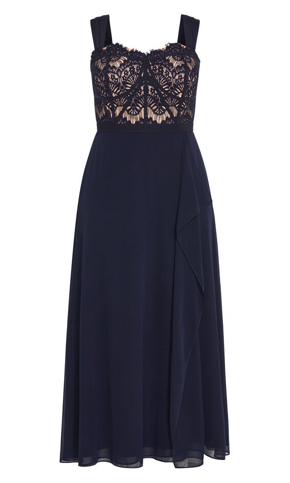 Sweet Evie Maxi Dress - navy, NAVY, alternate image number null