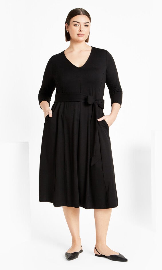 Presley Dress - black, BLACK, hi-res image number null