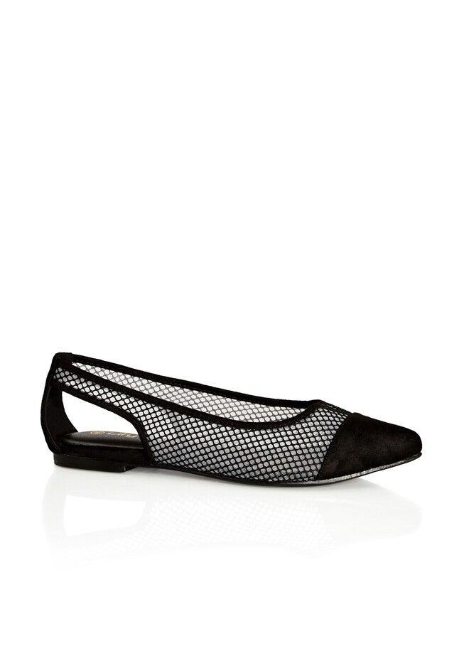 WIDE FIT Alessa Flat - black, BLACK, hi-res image number 0