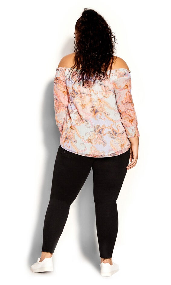 Painterly Floral Top - lilac, PURPLE, alternate image number null
